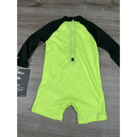Nike Dri Fit Rashguard Suit Size 12M Hurley NWT SPF 50+ Green Sun Protection - Picture 10 of 13